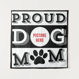 Tapiz Orgullosa Mamá Perro Personalizada Amante Mascotas