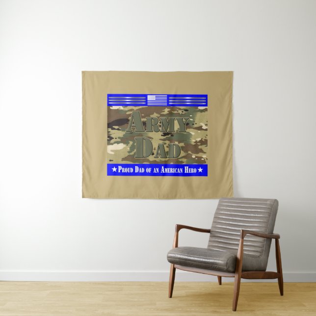 Tapiz Orgulloso padre del ejército (In situ (horizontal))