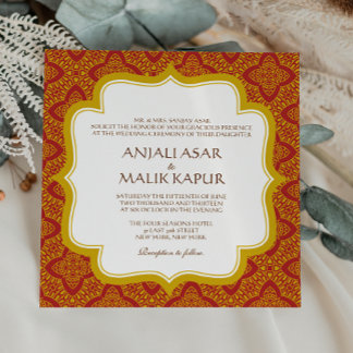 Tapiz Oriental | Invitación a la boda