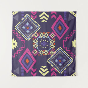 Tapiz Origen geométrico primitivo, étnico tribal.