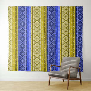 Tapiz Ornamenta tradicional ornamental de etno boho trib