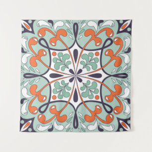 Tapiz Ornamento floral tradicional oriental, hasta el ma