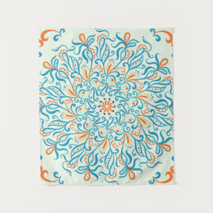 Tapiz Ornamento para azulejos de cerámica. Patrón abstra