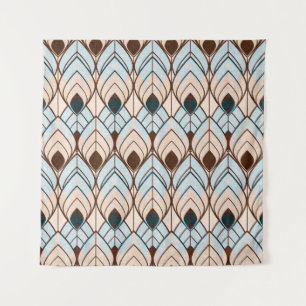 Tapiz Ornamento sin texturas en estilo art déco.