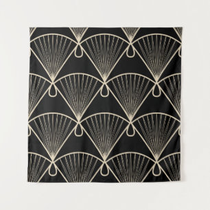 Tapiz ornamento vintage sin fisuras con diseño estilizad