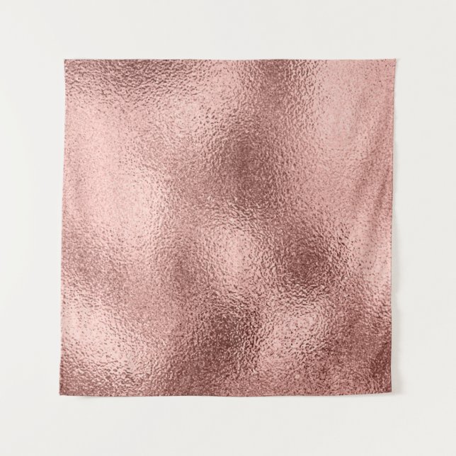 Tapiz Oro Rosa Metálico: Brillo Vintage. (Anverso)