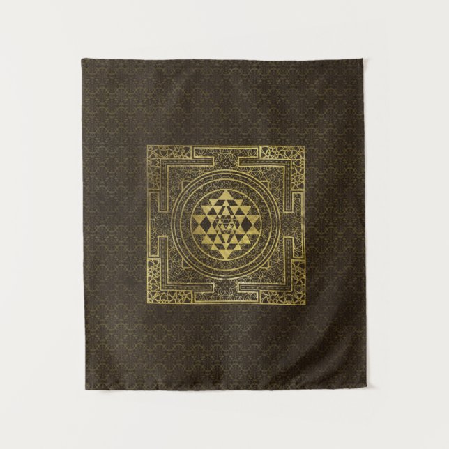 Tapiz Oro Sri Yantra/Sri Chakra (Anverso)