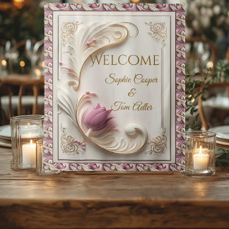 Tapiz Oro Suave Grandiosidad Barroca Tulipán Floral Remo
