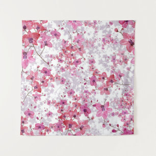 Tapiz Orquídea: singular belleza roja.