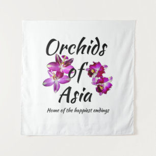 Tapiz Orquídeas de Asia