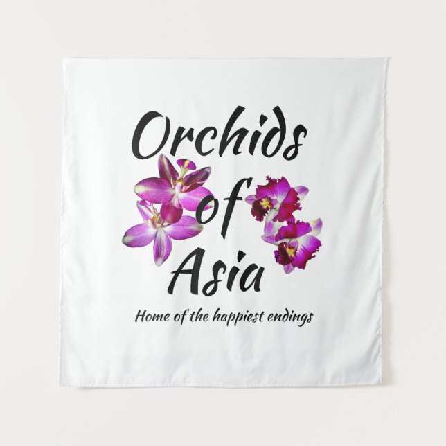Tapiz Orquídeas de Asia (Anverso)