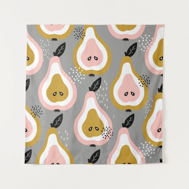 Tapiz Osa el fondo. Ilustracion dibujado a mano. Marisma (Anverso)