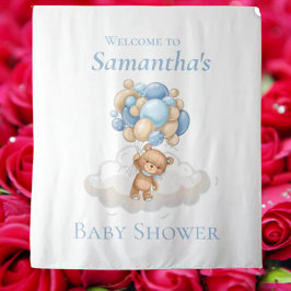 Tapiz Osito de peluche  Globos Azules Decoración de fond