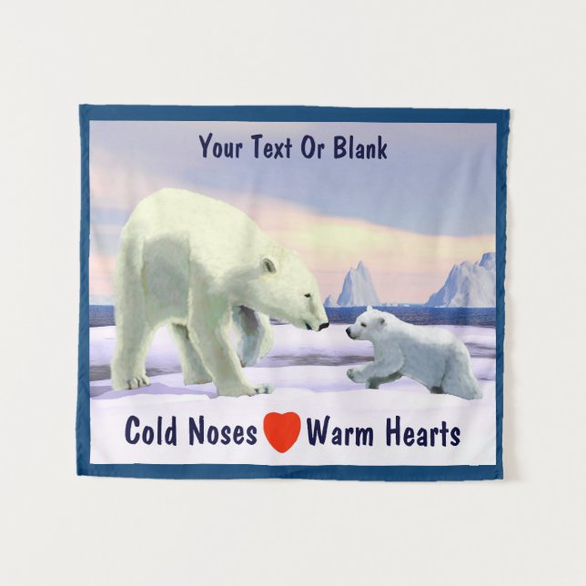 Tapiz Oso Polar - Mama Nose Best (Anverso (horizontal))