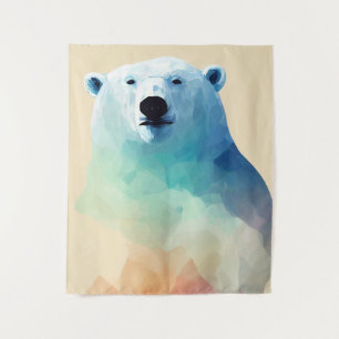 Tapiz Oso Polar Naturaleza silvestre Colores animales Pi