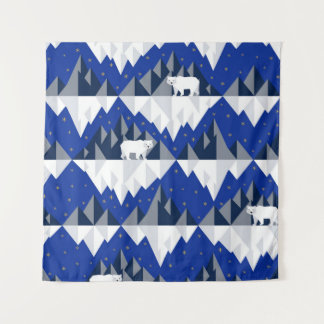 Tapiz Oso Polar sobre el patrón Iceberg sin Marea.
