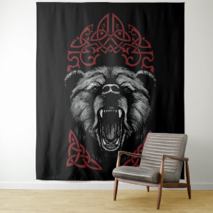 Tapiz Oso Vikingo Rugiente