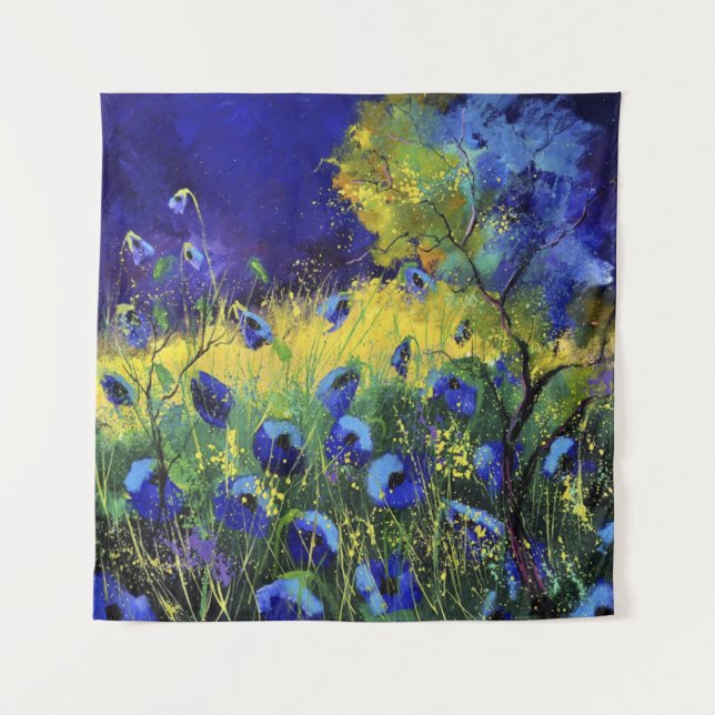 Tapiz Otoño azul, arte (Anverso)