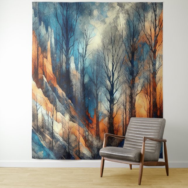 Tapiz Otoño Woods 2 - Acuarela (In situ)