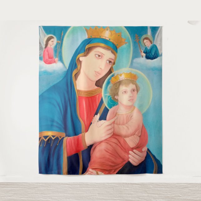 Tapiz Our Lady of Perpetual Help Catholic (Anverso)