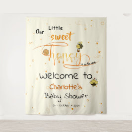 Tapiz Our Little Sweet Honey Is On The Way Baby Shower