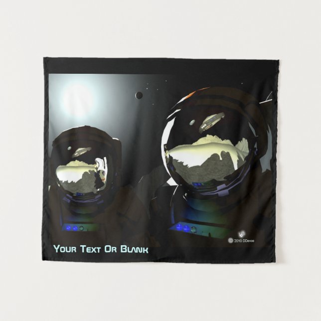 Tapiz OVNI de visitantes inesperados (Anverso (horizontal))