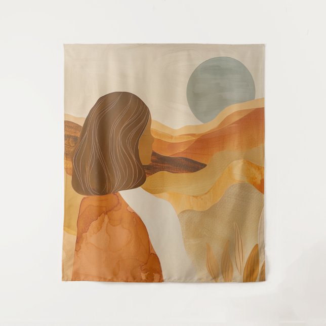 Tapiz Paisaje abstracto de Boho (17) (Anverso)