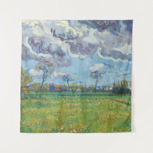 Tapiz Paisaje bajo la tormenta Sky Vincent Gogh