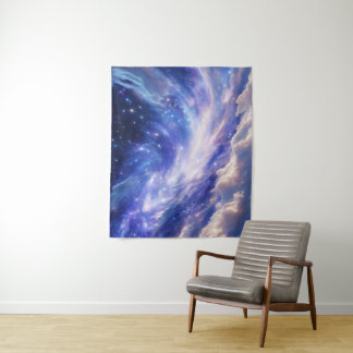 Tapiz Paisaje Cósmico: Nebulosa giratoria y noche estrel