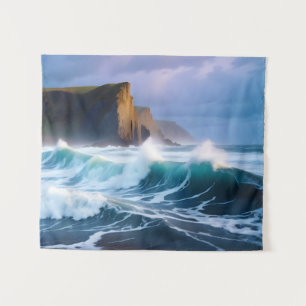 Tapiz Paisaje costero costero Waves Naturales