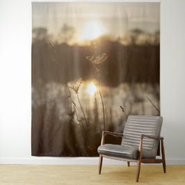 Tapiz Paisaje de agua natural de hierba boho