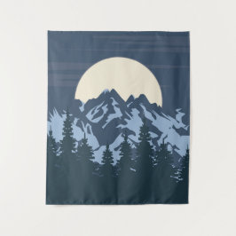 Tapiz Paisaje de la montaña azul