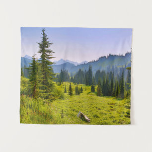 Tapiz Paisaje de montaña y bosque Estado de Washington
