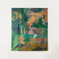 Paisaje de Paul Gauguin Matamoe con pavos reales
