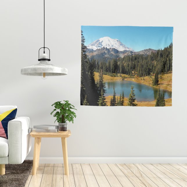 Tapiz Paisaje del Lago Mount Rainier y Tipsoo (In Situ (Lamp))
