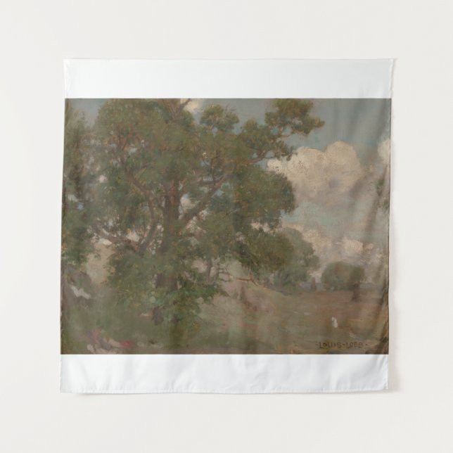 Tapiz Paisaje pastoral Louis Loeb (americano, 1866-1909) (Anverso)