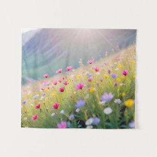 Tapiz Paisaje pintoresco Valle de Meadow Serene