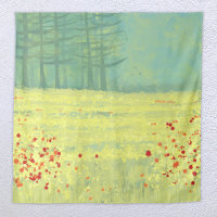 Paisaje pradera verde amarillo