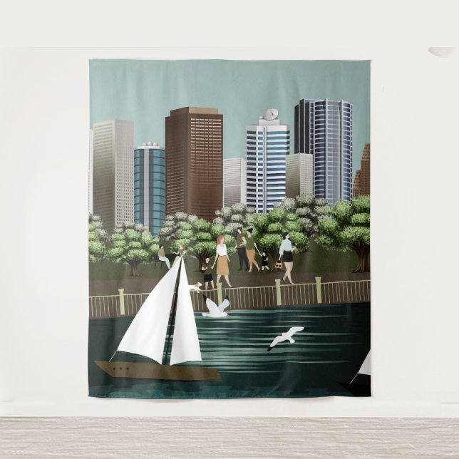 Tapiz Paisaje urbano (Anverso)