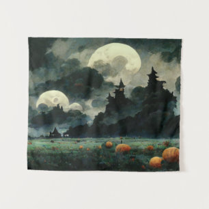 Tapiz Paisajes espeluznantes de Halloween