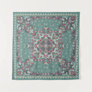 Tapiz Paisley Bandana Print: Silk Neck Scarf