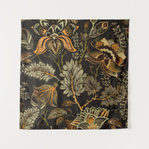 Tapiz Paisley floral india, patrón étnico sin fisuras.