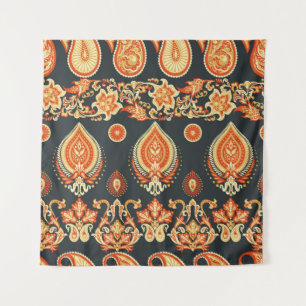 Tapiz Paisley Floral: La etnia oriental sin foco