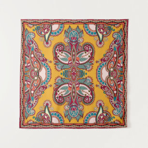 Tapiz Paisley Ornamental Floral: Bandanna Tradicional