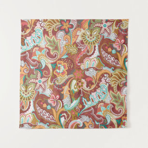 Tapiz Paisley sin soldadura: elegante patrón de fondo.