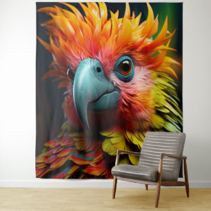 Tapiz Pájaro colorido