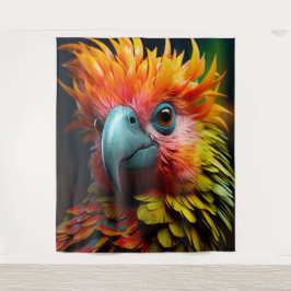 Tapiz Pájaro colorido