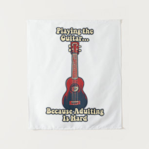 Tapiz palabras motivadoras de guitarra para guitarristas
