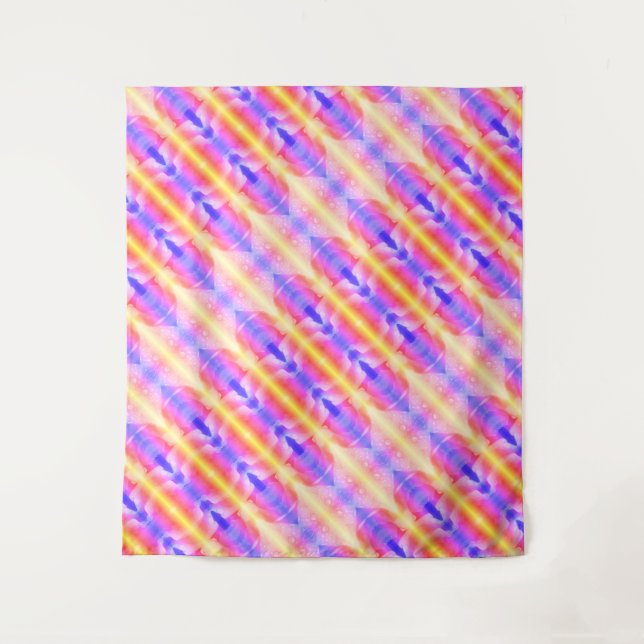 Tapiz Pale Peachy Ikat 3 Ipanema (Anverso)