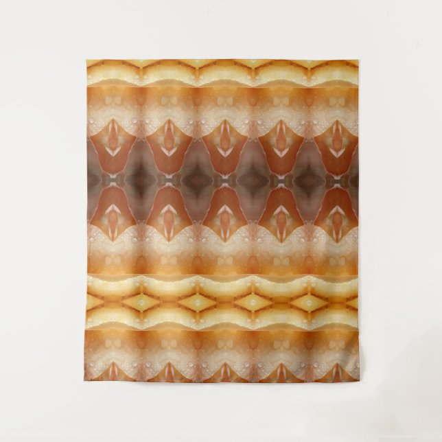 Tapiz Pale Peachy Ikat Pouf (Anverso)